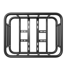 Rear Bike Basket, Medium Bicycle Basket with Cargo Net, Liner & Waterproof Cover, Heavy Duty Bike Back Basket for Adult Women/Men Carrying Dogs,